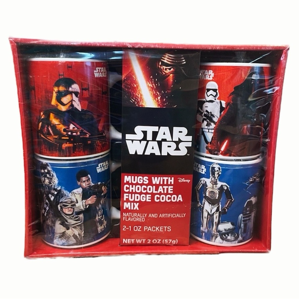 Star Wars Collectible Coffee Mugs 2016 Hot Cocoa Disney 4 Coffee Mugs New - Picture 1 of 6